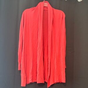 Pink Open Front Cardigan